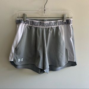 Gray Under Armour Play Up Shorts